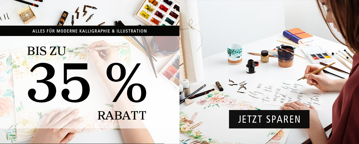Alles für moderne Kalligraphie & Illustration- bis zu 35% Rabatt