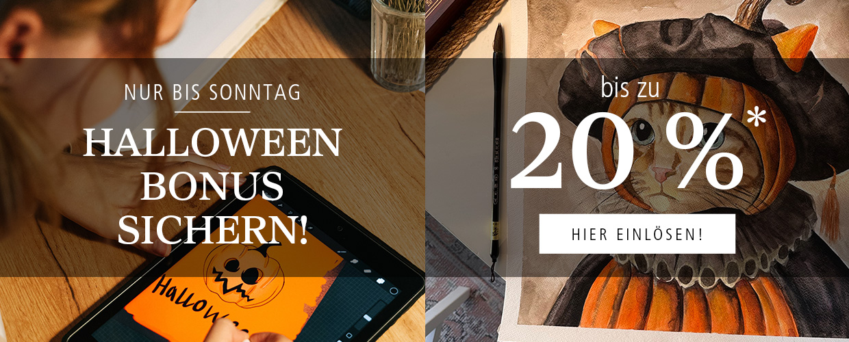 Halloween Bonus sichern - bis zu 20% Rabatt!